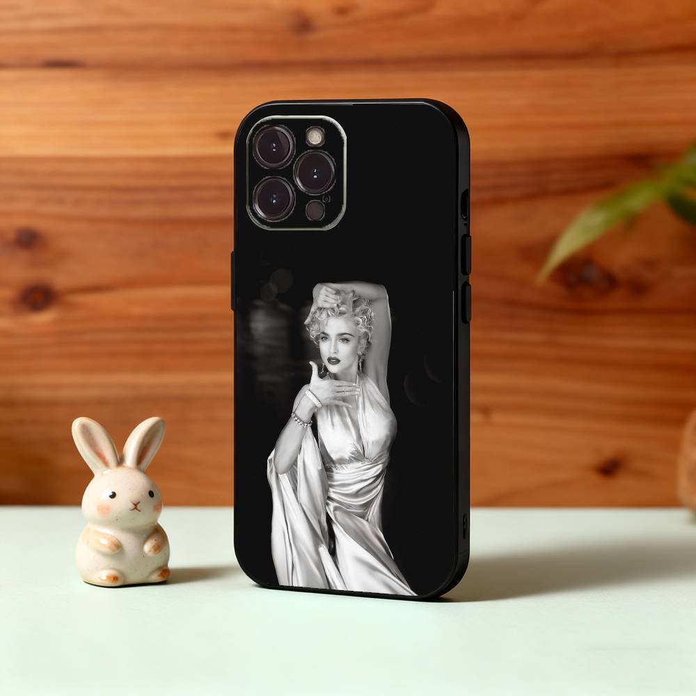 Singer M-Madonna Phone Case For iPhone17,16,15,14,13,12,Plus,Pro Max, 5G Others Soft Black Cover