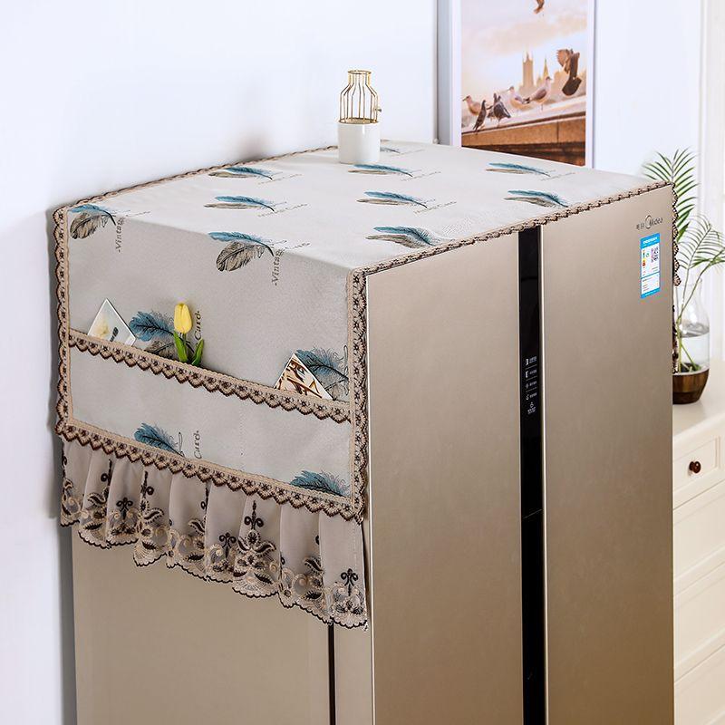 

Refrigerator Dust Cover Double Door European Dust Cloth Cover Cloth Protective Cover Microwave Washing Machine Single Door Cover