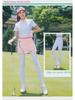 TYGJ Dámské golfové legíny s ochranou proti slunci - Letní prodyšné ledové hedvábí, nášlapné kalhoty