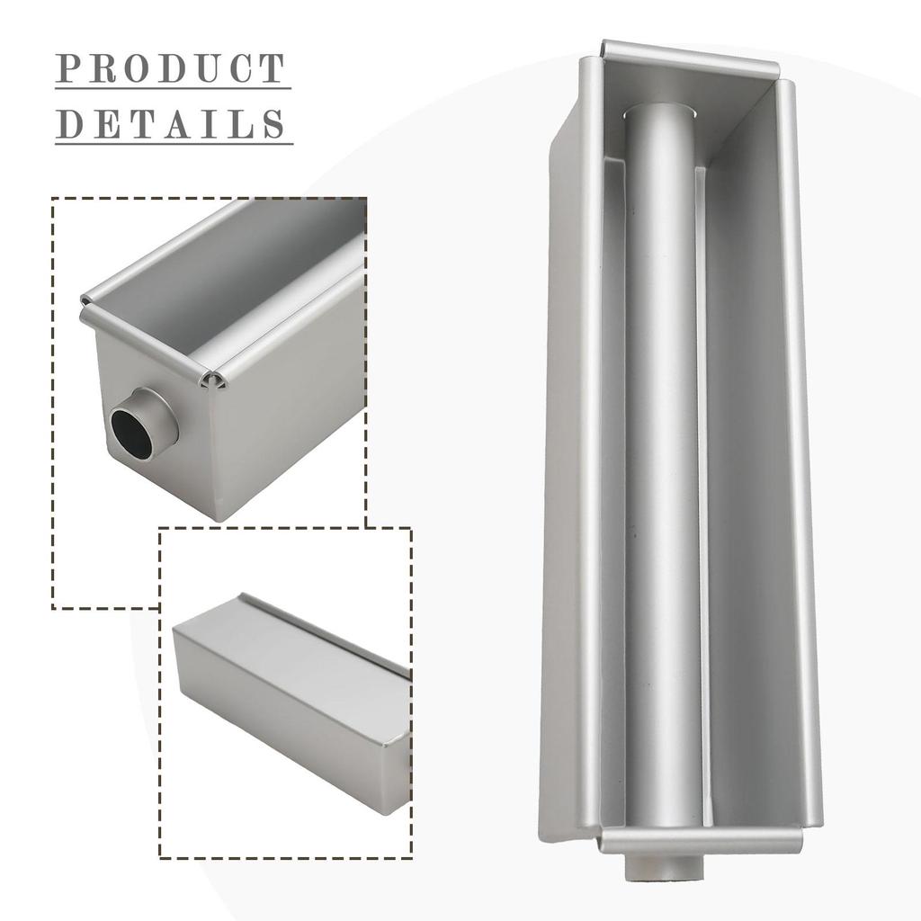 Non Stick Square Bread Loaf Pan with Flowing Heart Design for Perfect Cakes