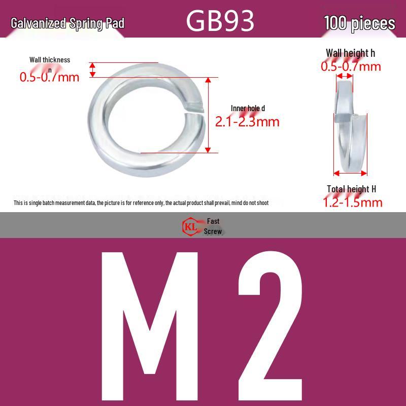 Galvanized Hex Nuts, Flat Washers, Spring Washers in M2-M48, Blue and White Zinc Coated
