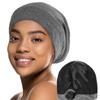 Satin Lined Hair Bonnet Hat for Women Men Bamboo Cotton Elastic Night Sleeping Cap Silk Skullies Beanie Hat Curly Hair Headwrap