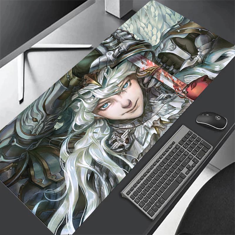 Anime Guts Mouse Pad Large Gaming Desk Mat NonSlip Laptop Keyboard Tray Office Pc Berserk Color Carpet Black