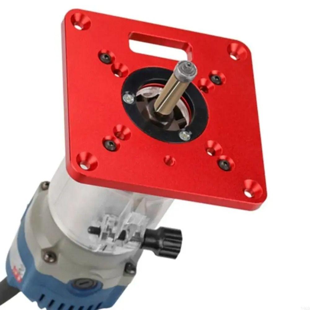 

Aluminum Trimming Machine Board Engraving Milling Plate Jigs Router Table Insert Plate Woodworking 1 Set