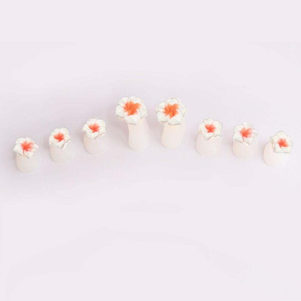 Soft Silicone 8Pcs/lot Daisy Toe Separator Nail Art Tool Foot Finger Divider Manicure Pedicure Care