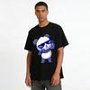 Trendy Pixel Sunglasses Panda Print Unisex Loose Casual T-Shirt Pure Cotton T-shirt