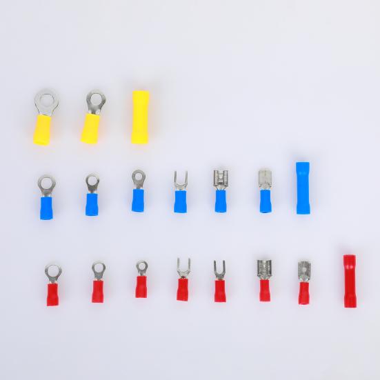 175Pcs Cold Pressed Terminal Male Female Ringk Sheet Shape Electrical Wire Connector Assorted Kit Automobile