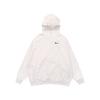 Embroidered Logo Loose Hoodie Women Hoodies White DM6202-030