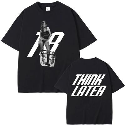 2026 Sängerin Tate Mcrae T8 Musik T-Shirts Herren Damen Vintage T-Shirt Sommer Baumwolle Oversized Kurzarm Tee Tops für Fans Geschenk