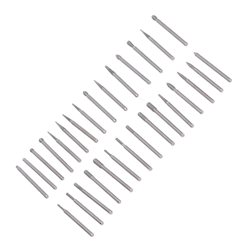 30Pcs Grinding Head Bit Emery Grinder Burr File Tool Set Kit for Polishing Carving