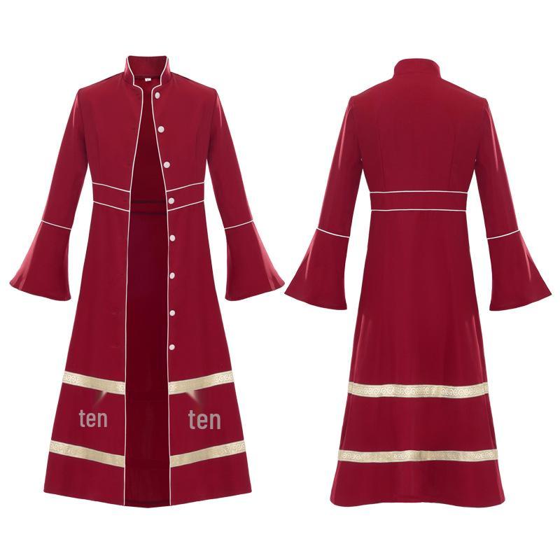Robe da Cosplay Medievale Monaco Sacerdote per Halloween