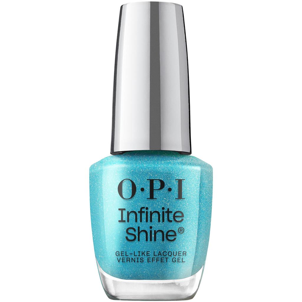 OPI Infinite Shine Quick-Drying Nail Polish, Long-Lasting, Gel-Like Shine, Blue, Glitter, 15ml (ISL148)