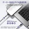 HYDOOD Magnetic Charging 3A Fast Charging Data Phone to Charging Charging Cord Lighting Compatible with Pad Cable, 7-Pin, + Transfer, Type-C Cable,