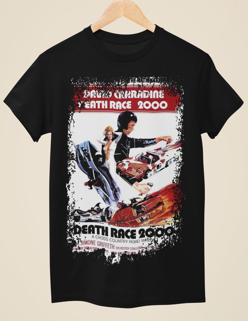Death Race 2000 Filmplansch Inspired Unisex Svart T-shirt