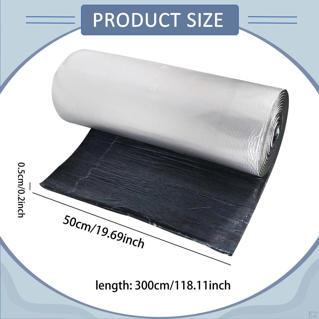 Car Heat Sound Deadening Mat Barrier Easy to Install Versatile Deadener Material for RV