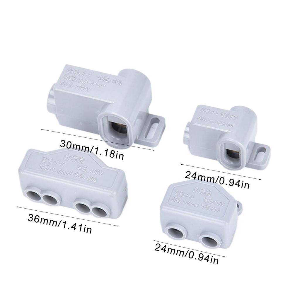 Wire Connector High Power Splitter Quick Electrical Cable Terminal Blocks Brass Quick Terminal Block Wiring Connector