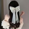 Elegant Streamer Bow Ribbon Hair Clip For Women Girls Simple Ponytail Hairpin Headdress Fashion Cute Hair Accessories Gifts