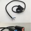 DC 12V Headlight Switch with Indicator Self-locking ON/OFF Light Push Button  Universal Application
