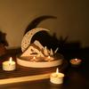 Moon Shape Candle Holder Resin Mould, Candle Plaster Drip Mould, Moon Resin Mould, Epoxy Resin Mould, Atmosphere Scene Mould