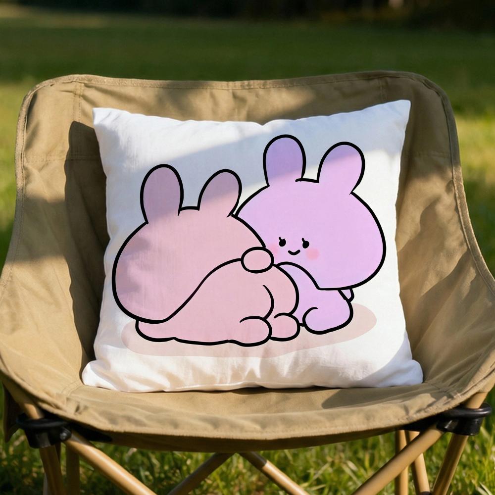 

Cute ASAMIMI Cushion Cover Soft Reversible Durable Pillow Cover MultiScene Use for Home Car Daily Comfort 30X30cm