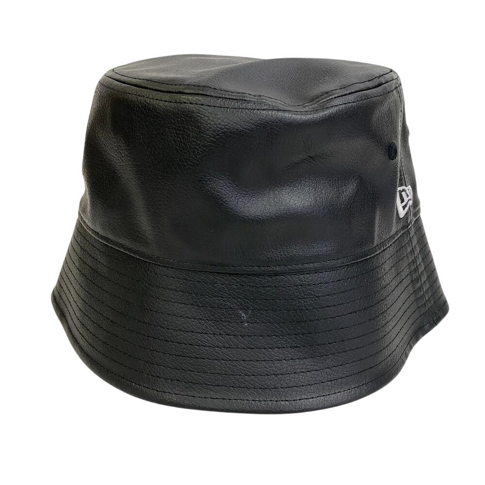 New Era 205791 23273 Bucket Hat PVC Hat Black PVC Mens Used