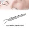 Grafting False Eyelashes Stainless Steel Tweezers Eye Lashes Extension Tool(NH-15 Curved)