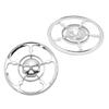 1 Set Motorcycle Skull Speaker Trim Cover for Electra Glides Street Glides Trikes 1996-2013 4-1/2" Grill Covers