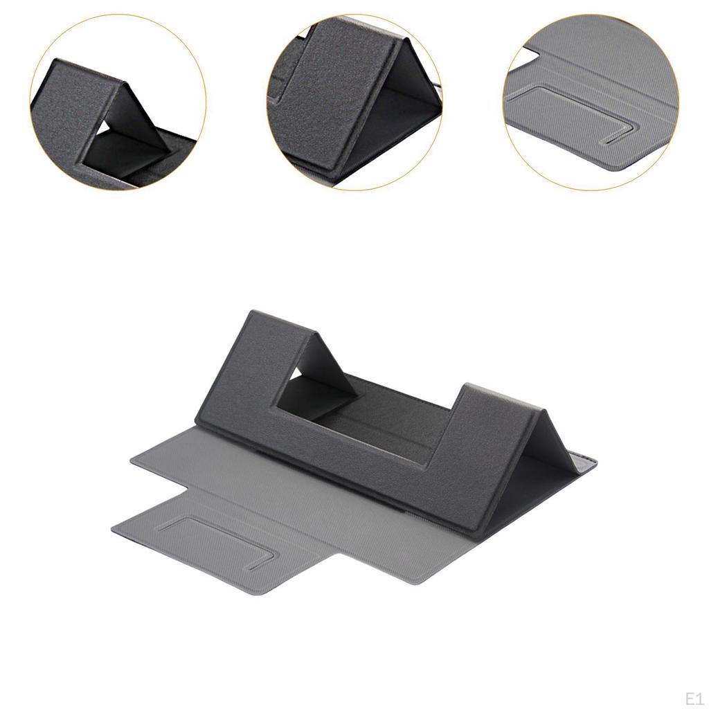 Portable PU Laptop Folding Stand Adjustable Anti Slip 5kg Load Bearing Stable Triangular Structure