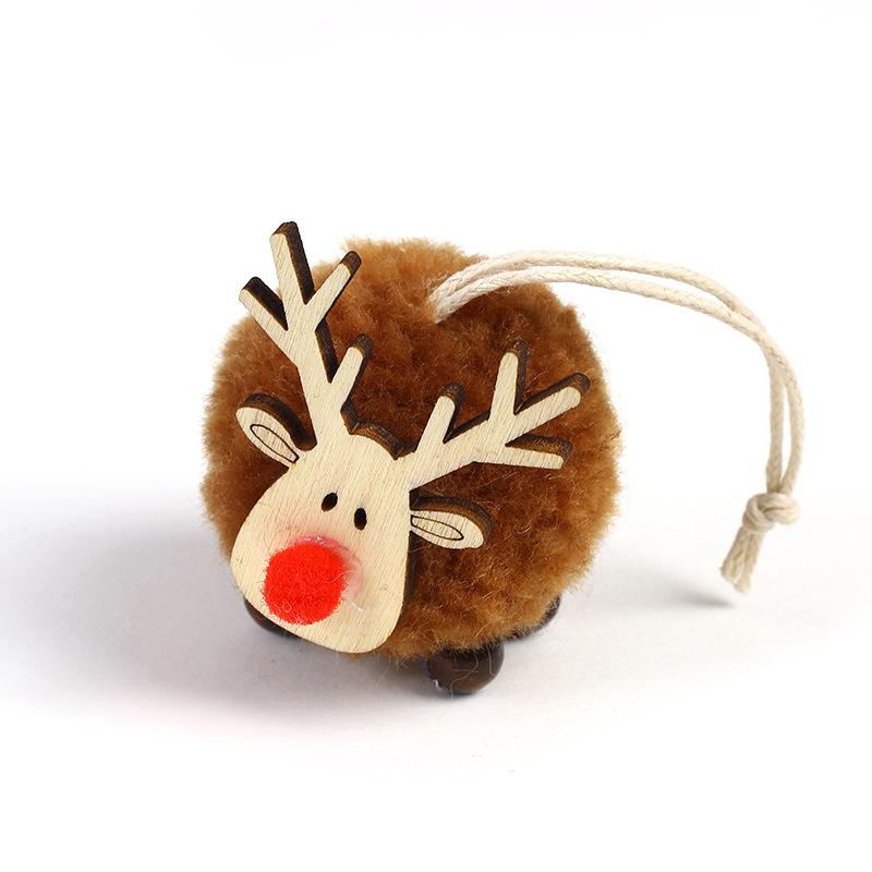 Christmas Decorations Wool Felt Cartoon Deer Pendant Creative New Elk Pendant Christmas Tree Pendant Gift
