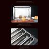 Stainless Steel Food Storage Serving Tray Rectangle Oven Trays Baking Trays Steaming Dish  Kitchen
