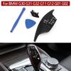 Left Hand Driver Car Interior Gear Shift Knob Panel Sticker Cover Replacement For BMW 5 6GT 7 X3 X4 G30 G31 G32 G11 G12 G01 G02