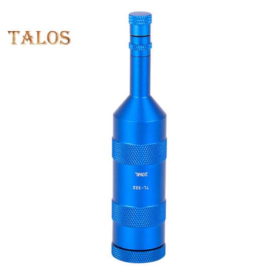 

20/50 мл велосипедный переносной масляный контейнер из алюминиевого сплава повышенной прочности M5/M7 с двойными разъемами для шоссейного горного велосипеда гидравлический дисковый тормозной инструмент для прокачки масла 20ml синий