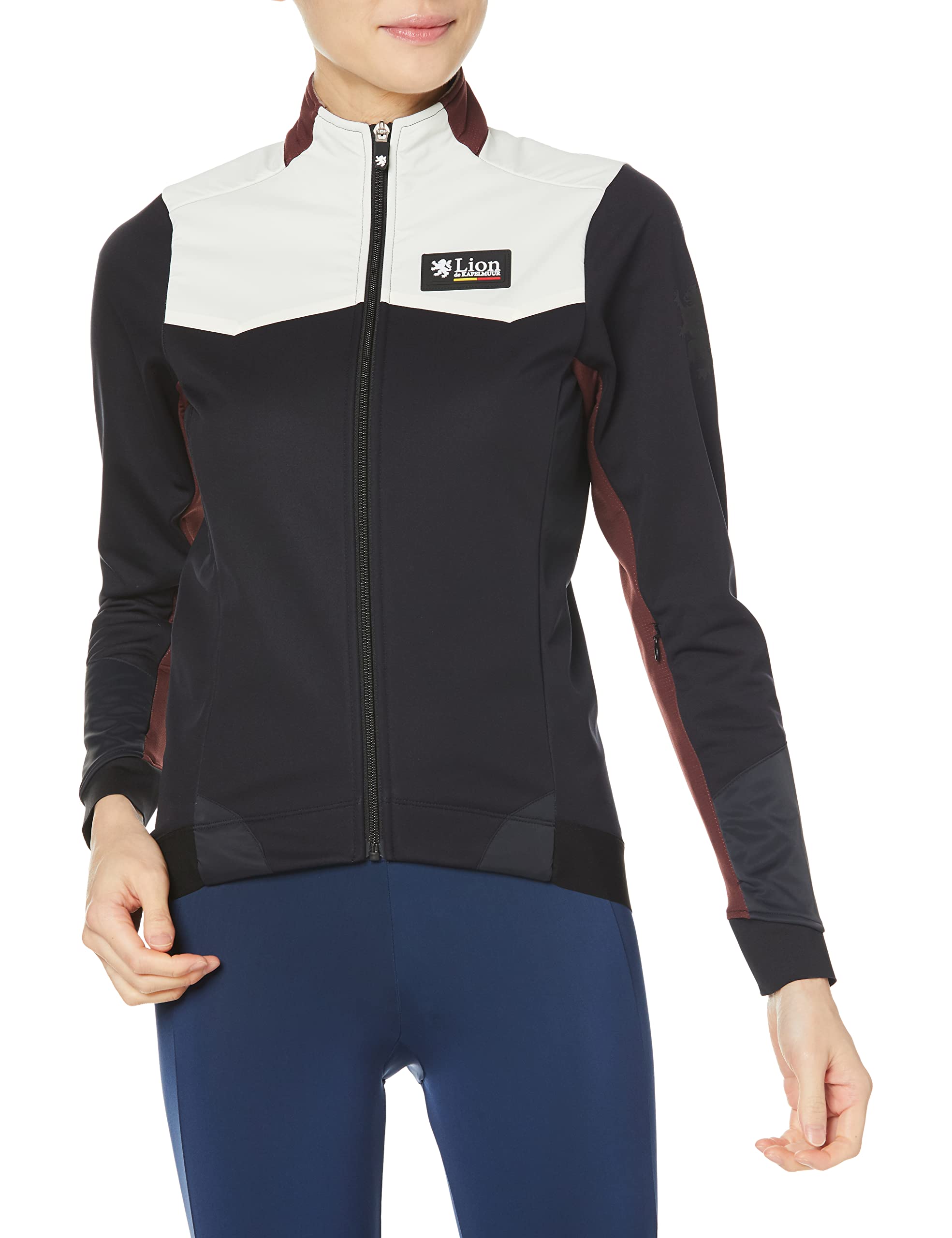 

Lion de Kapelmuur Women s Premium Thermo Jacket EVO5 Maroon, Size 34, for Fall/Winter Cycling (0°C-10°C)