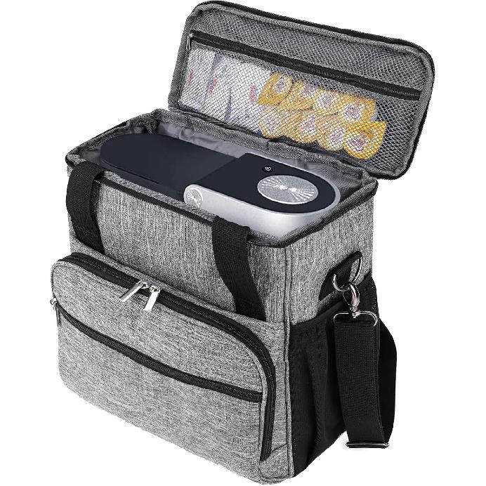 Coffee Maker Carring Bag for Keurig K-Mini/K-Mini Plus, Storage Tote Case for Travel, Grey
