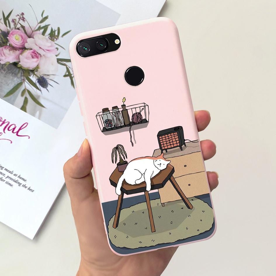 Für Xiaomi Mi 8 Lite Hülle 6,26" Mode Landschaft Mädchen Bumper Weiche Silikon Handyhülle Für Xiomi Mi 8 Lite Funda Mi8Lite Tasche