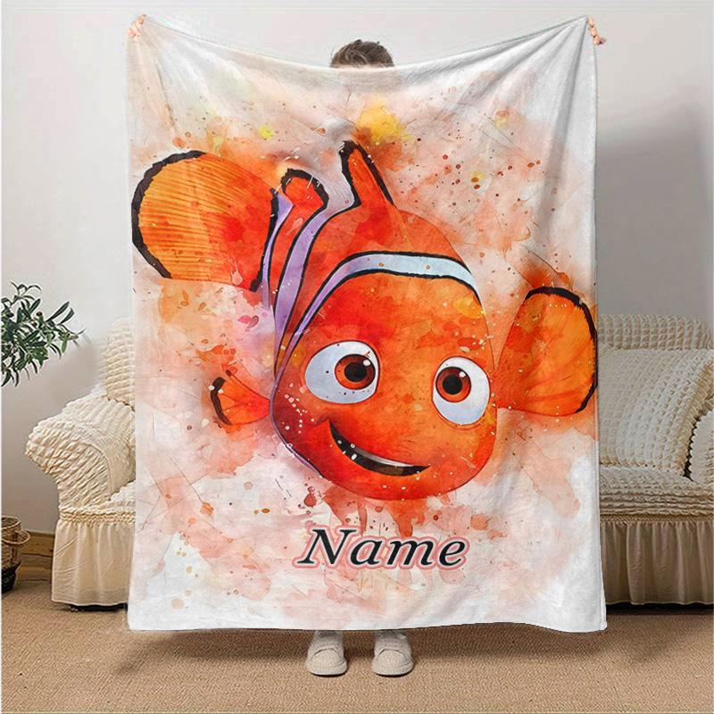 Custom 1pc Nemo Adventure Blanket, Soft And Comfortable Blanket, Casual Warm, Camping Travel Blanket, Birthday Gift Q910148