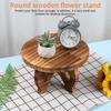 Bonsai Display Stand Trays Wood Flowerpot Holder Tabletop Planting Holder Flower Pot Base Floor-Standing Display Stand Home Deco