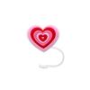 Valentine's Day Straw Stopper Hygienic Straw Tips Cover Silicone Straw Plug Colorful Water Cup Dust Cap For Office Parties