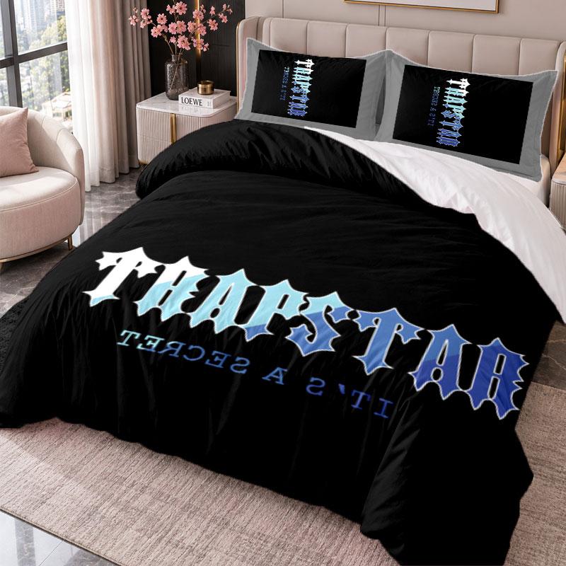 Trapstar 3Pcs Bedding Set Duvet Cover With Two Pillowcases For Bedroom Home Decoration