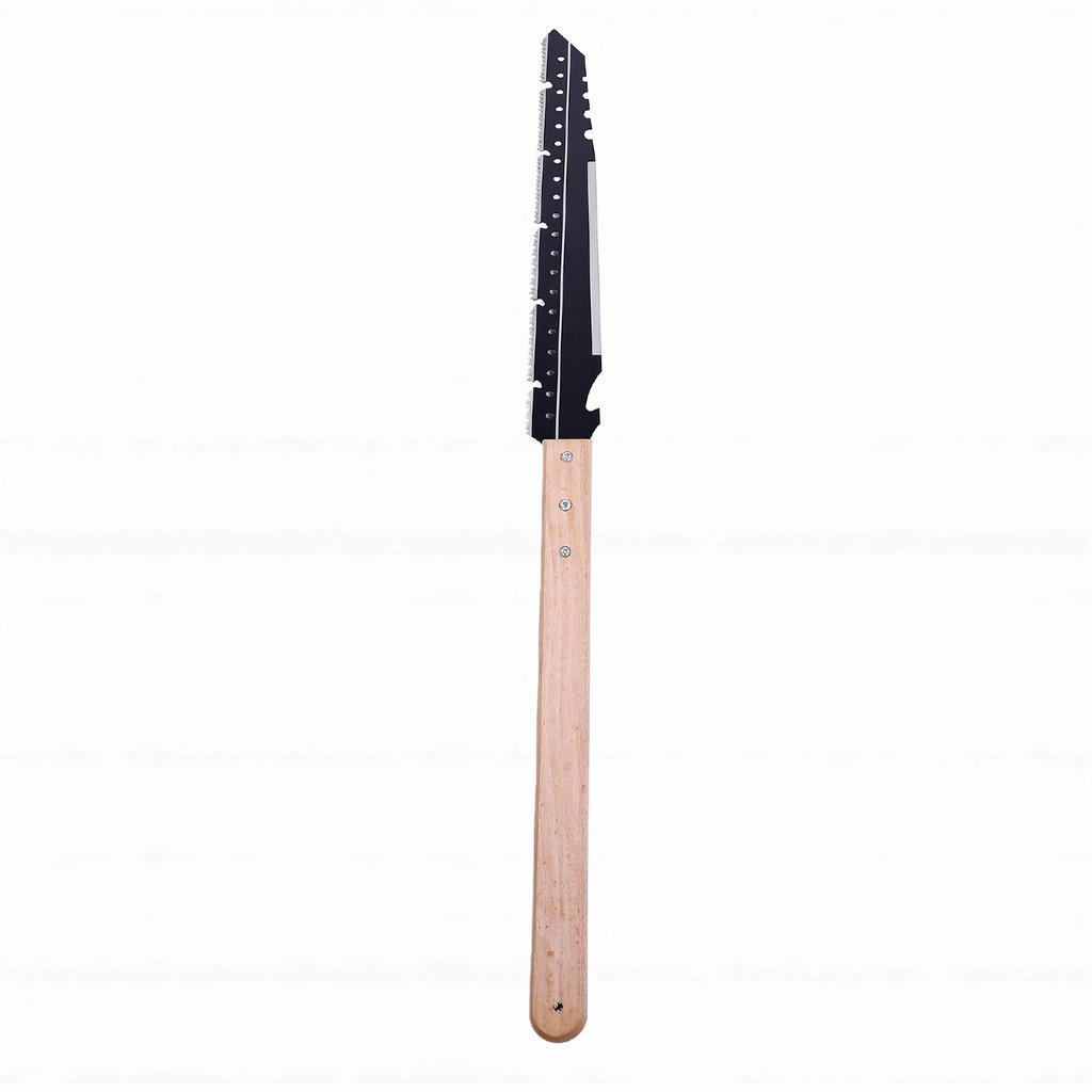 Hand Long Saw with Leather Sheath 77CM Multifunction Wooden Handle Pruning Saw for Camping Gardening Outdoor Work