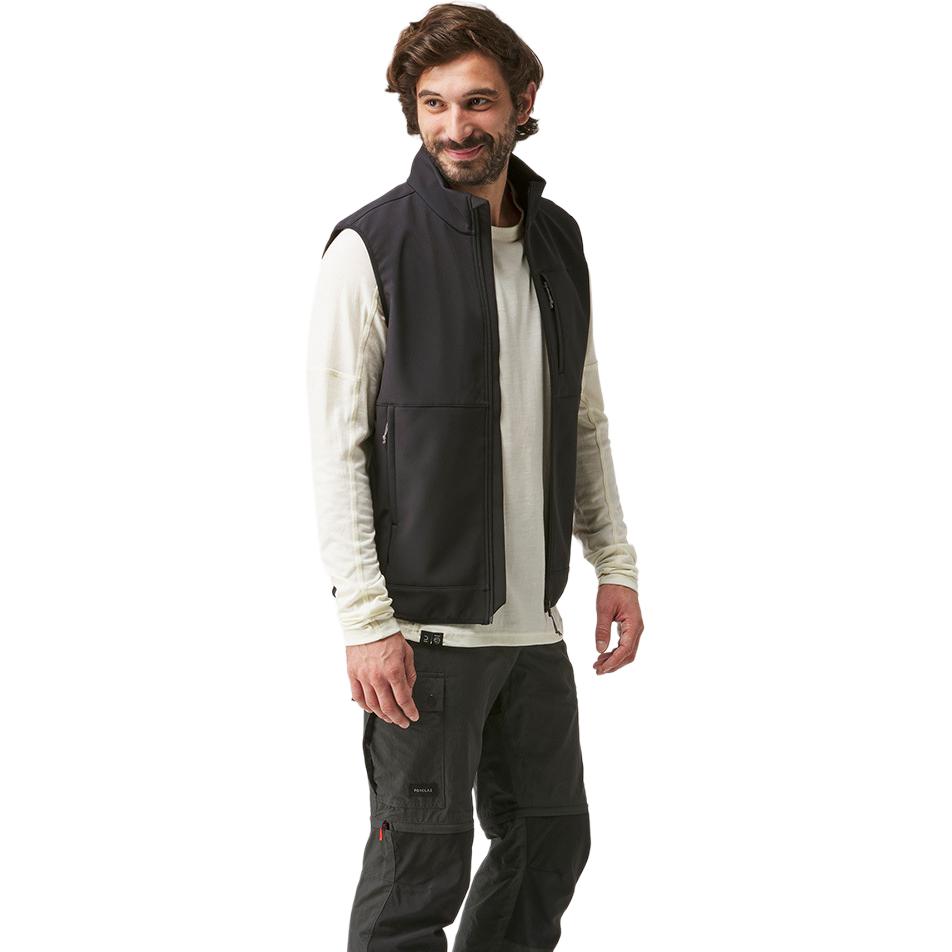 DECATHLON Vests Men's Black Stand Collar Moderate Other 8736490