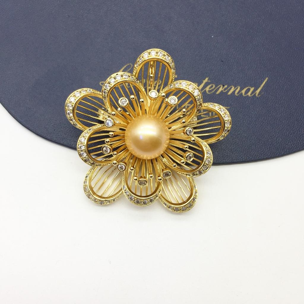 Fashionista BI Prepare exquisite and luxurious large freshwater pearl brooches and pins for autumn and winter sweaters, coats, and accessories