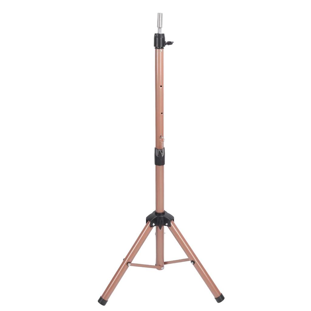 Wig Tripod Professional Aluminum Alloy Stable Foldable Mannequin Head Stand Brick Red