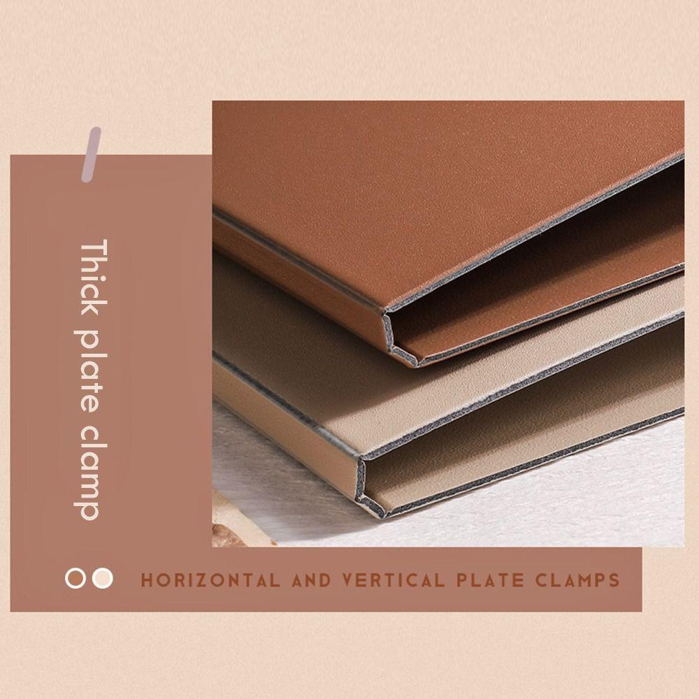 with Metal clip A4 File Folder Dual-use Writing Pad Fashion Test Paper Storage Organizer  Office