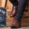 New Men Dress Leather Shoes Wedge Platform Slip on Casual Loafers British Style Business Social Formal Oxfords Zapatos De Vestir