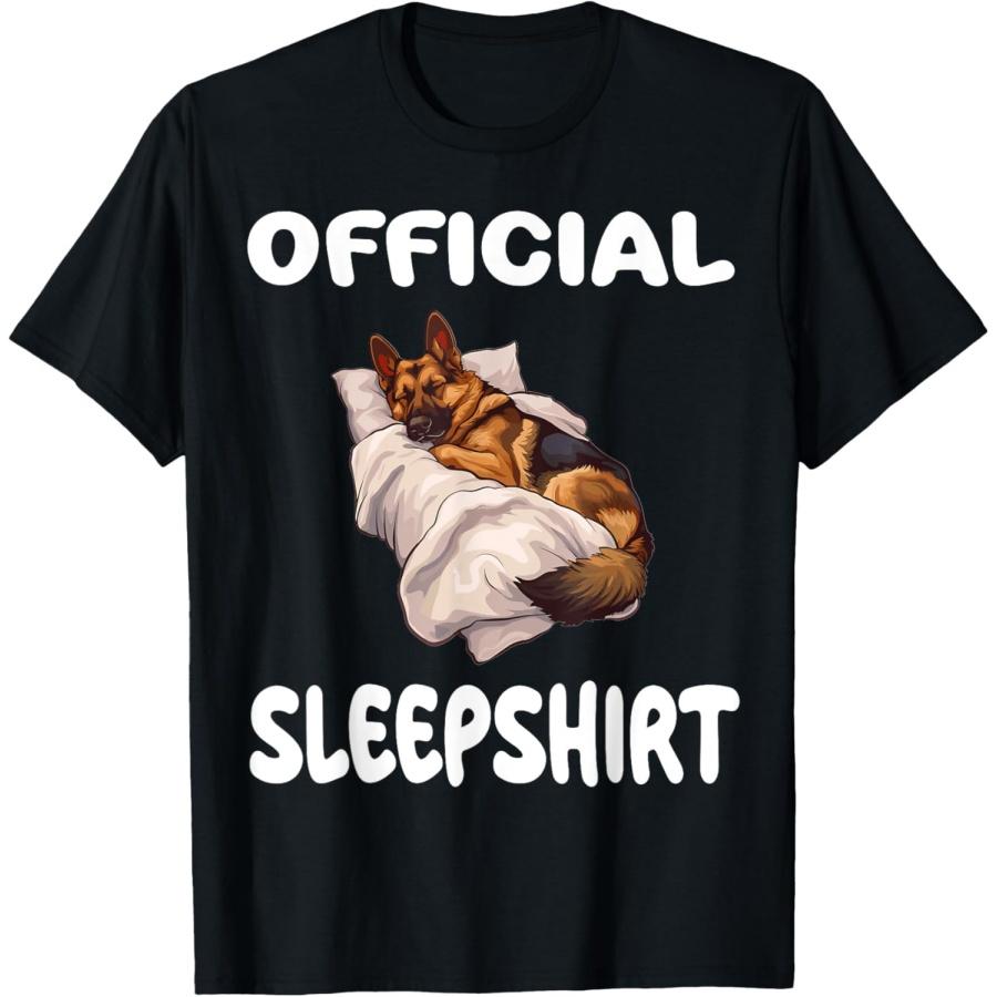 

German Shepherd Dog Official Sleepshirt Pajamas Nightgown T-Shirt(1) S