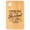 Planche À Découper - PLANETEE - J'peux Pas Minimaliste - Gravée Laser - Bambou 30×20 Cm - Plateau Apéro