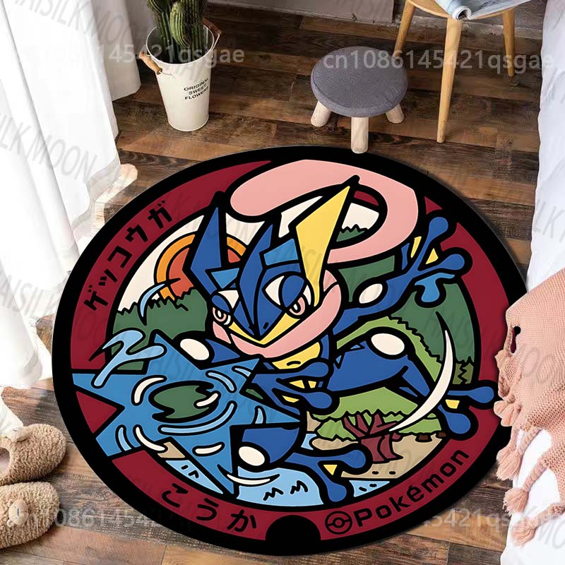 Multiple Styles Japan Cute Doraemon Print Round Rugs for Living Room Bedroom Floor Mats Kids Room Household Carpet Home Decor