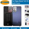Original New Glass Back Cover For Oppo Reno7 5G Battery Cover Back Door Housing With Camera Len Repair For Oppo Reno7 4G Replace