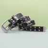 Punk Belt European and American Style Inlaid with Rhinestones Hot Girl Style Rock Fashion Belt Men's and Women's Belt